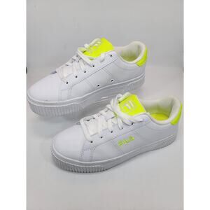 FILA Panache Platform Sneakers Women's White Platform Fashion Sneakers Size 9.5